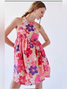 Free People Passion Flower mini dress